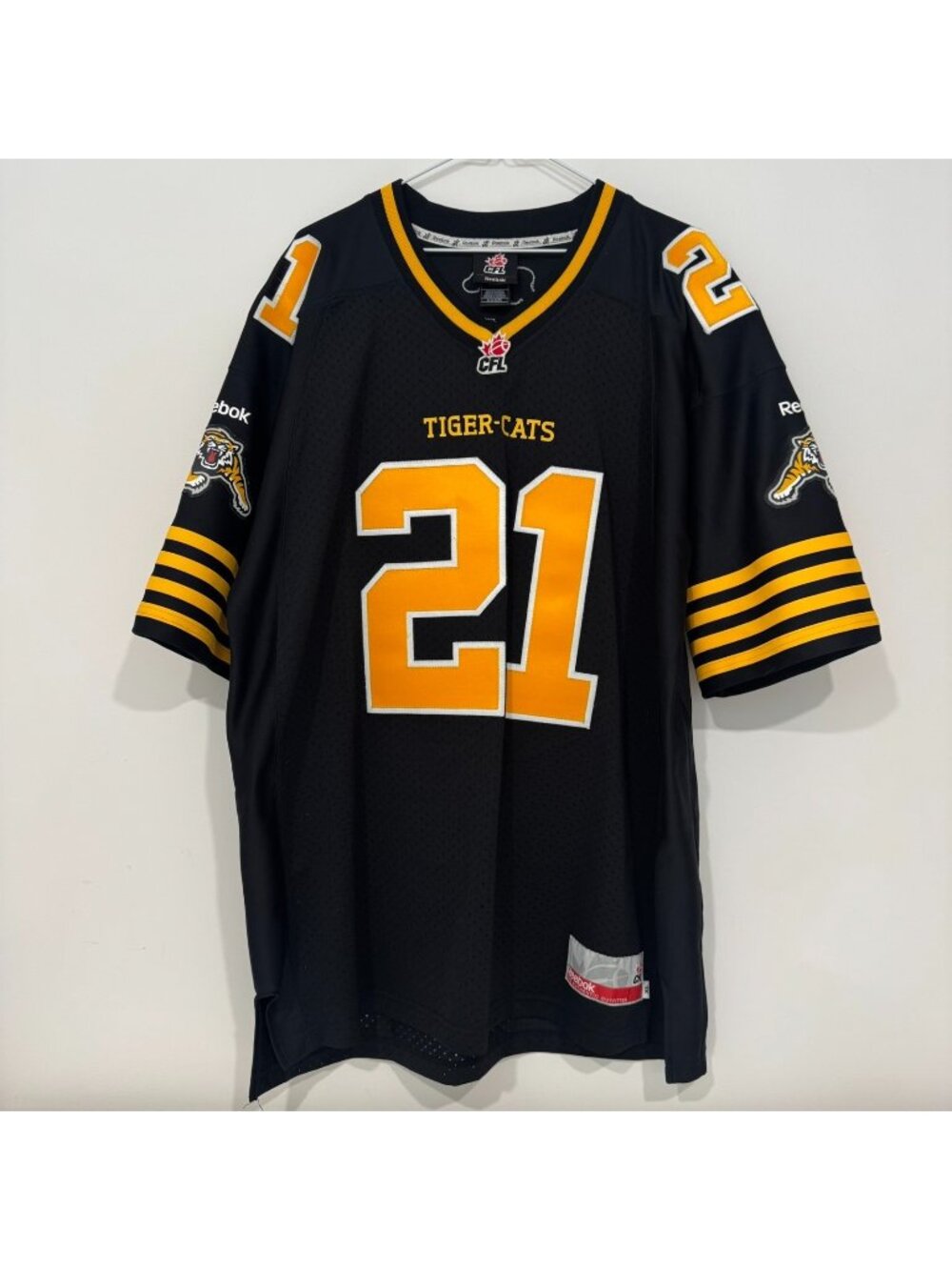 Simoni Lawrence Hamilton Tiger Cats CFL Football Jersey Reebok Size XL